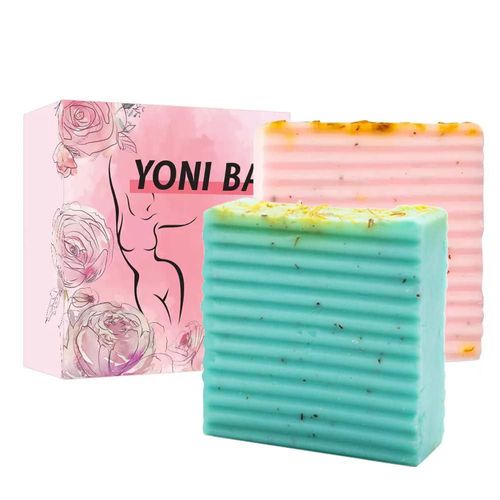 Jabón Yoni laiqucraft 2 piezas Rosa y Azul Herbal