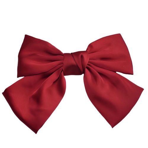 Pasador de pelo SEVENHEAD 15x12 cm Lazo de satén rojo