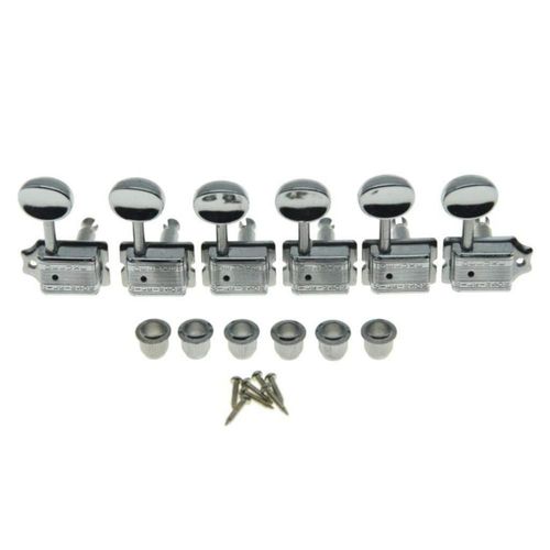 Afinadores de guitarra Wilkinson 6 en línea estilo vintage cromado