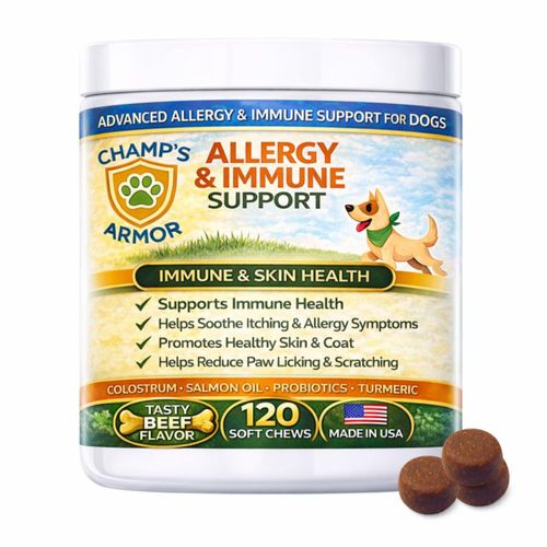 Golosinas anti-alergia para perros Champ's Armor 120 sabor a carne