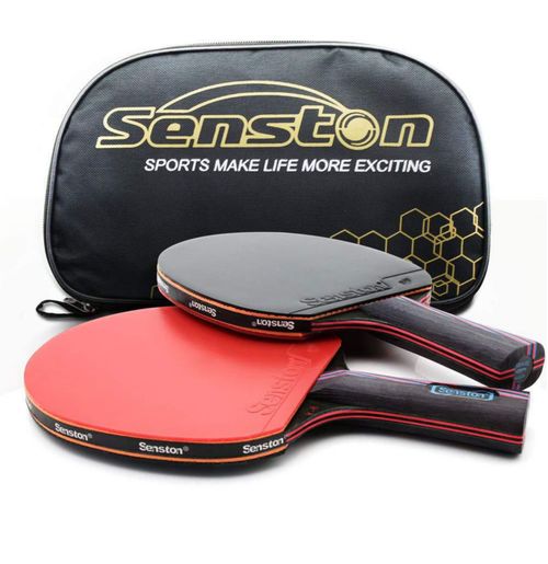 Juego de 2 palas de tenis de mesa Senston con estuche de transporte