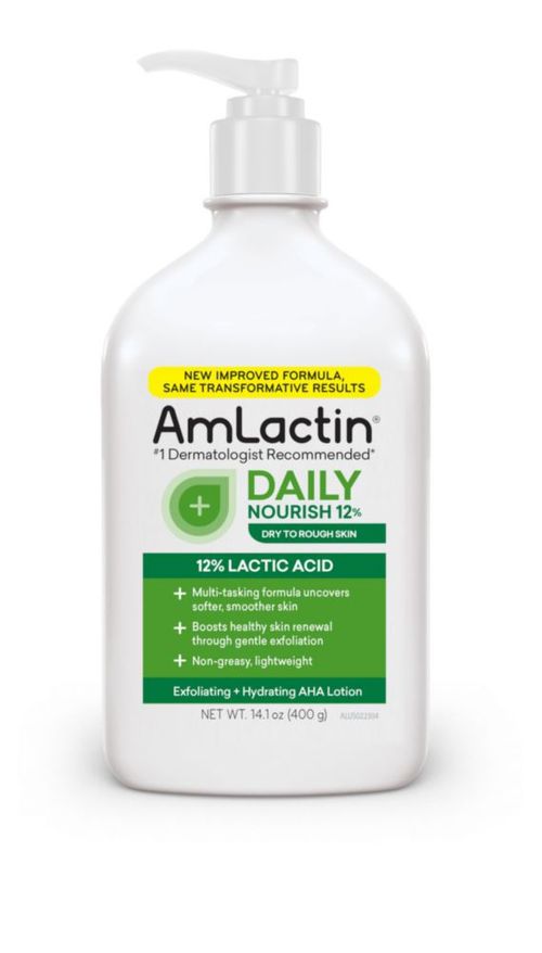 Loción corporal AmLactin Daily Nourish 12% con 350 ml de ácido láctico