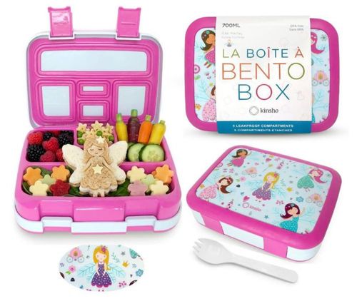 Lonchera Bento kinsho 700 ml Princesa Hada Rosa