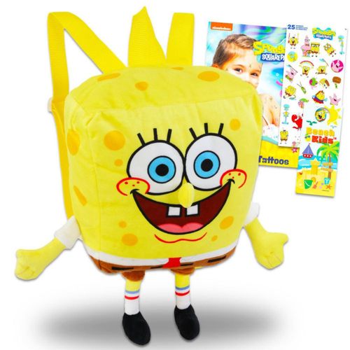 Figura de juguete Nickelodeon de 36 cm Bob Esponja con mochila de peluche