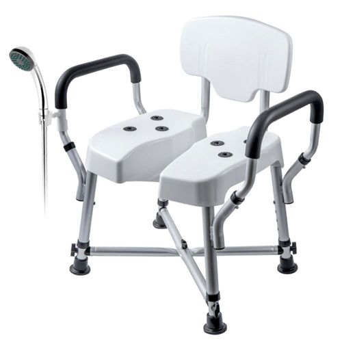 Silla de Ducha MyGift Capacidad 181 kg Altura Ajustable