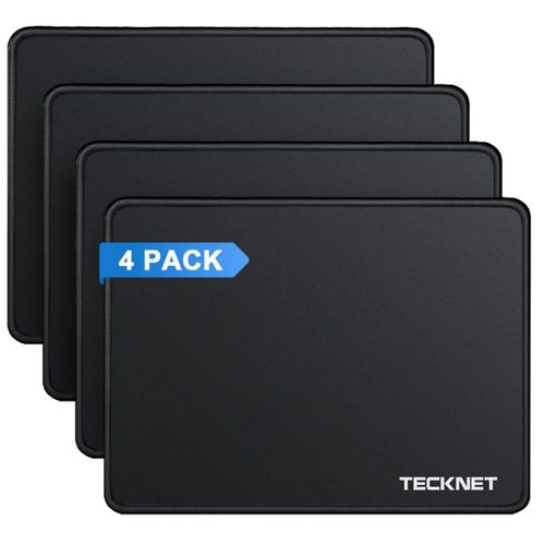 Alfombrilla de ratón TECKNET 27x21 cm - Pack de 4 anti-desgaste