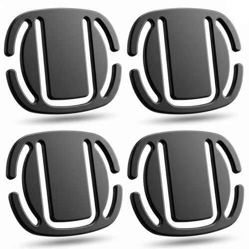 Clip ajustador de correa de hombro para coche PHOBA - paquete de 4 negro nylon