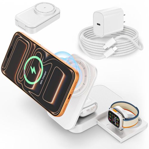 Cargador StinkLight 3‑en‑1 Inalámbrico Plegable 25W