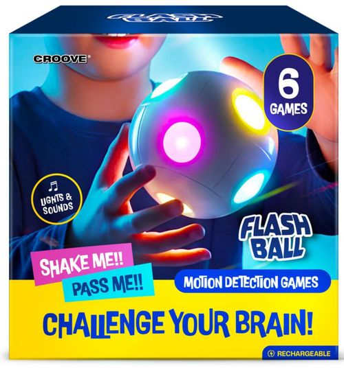 Pelota de Acción Croove con Luces – 6 Juegos – 7‑13 años