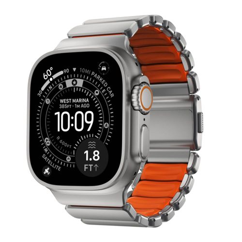 Correa NOMAD Stratos de titanio 49 mm Ultra Naranja para Apple Watch Ultra