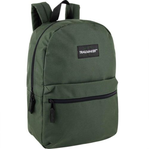 Mochila Trail maker 43 cm Verde con correas ajustables