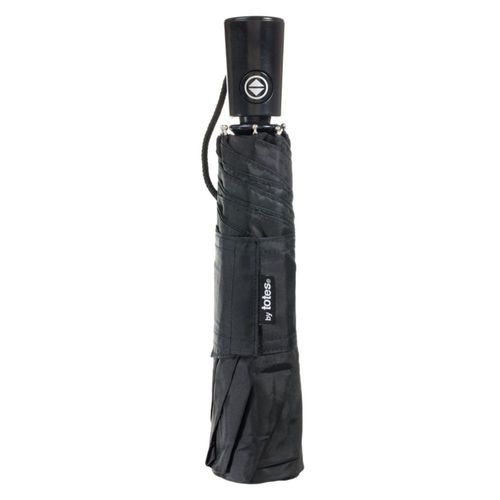 Paraguas plegable resistente al agua negro de 28 cm – totes