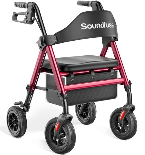 Andador plegable WALKER soundfuse con ruedas PU de 20 cm