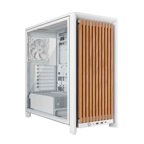 Caja PC Corsair FRAME 4000D WOOD RS White/Oak