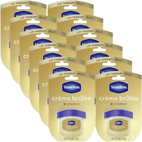 Bálsamo Labial Vaseline Creme Brulee - Pack de 12 (7 g c/u)
