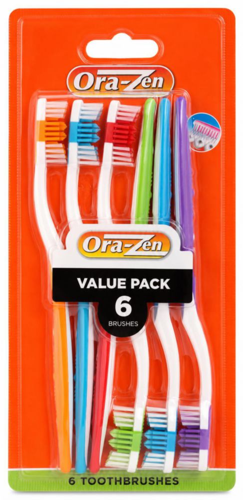 Cepillo de dientes Ora‑Zen 6 unidades cerdas firmes