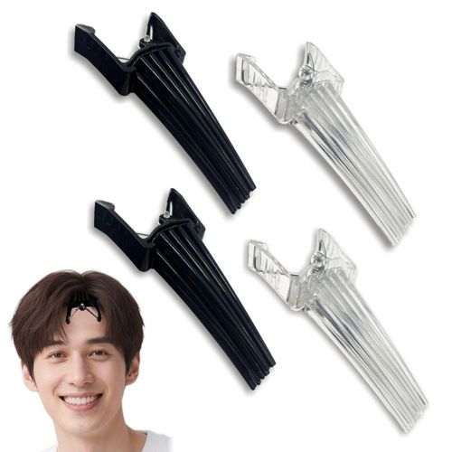 Pinza de cabello HELAIMAY 4 pzas negro y transparente – Pinza de volumen