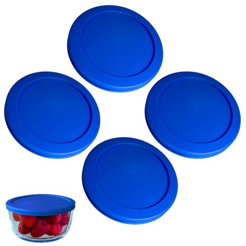 Tapa para contenedores rivel 950 ml pack de 4 azul