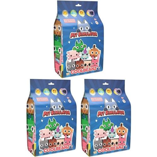 Pack de 3 peluches de Pet Simulator 12 cm – Coolbeanz DLC
