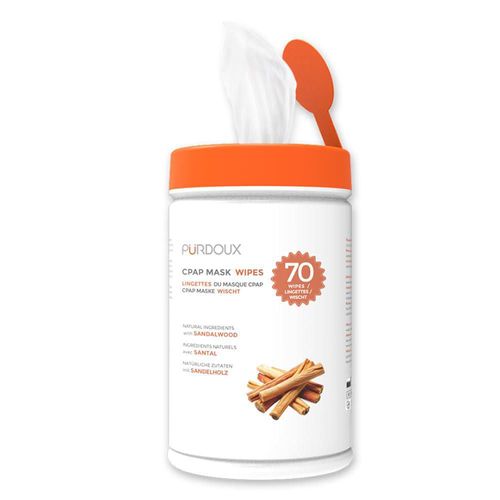 Toallitas para Máscara CPAP Purdoux 70 Unidades Aroma Sándalo