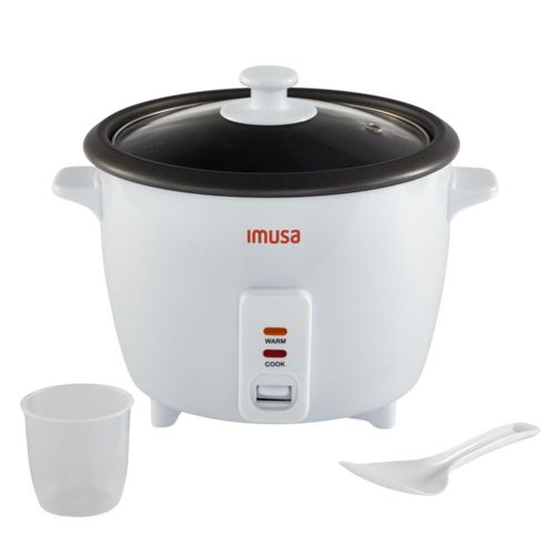 Arrocera eléctrica Imusa de 5 tazas cerámica blanca
