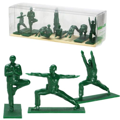 Figuras de Yoga Joes – Set de 9 Soldaditos Verdes