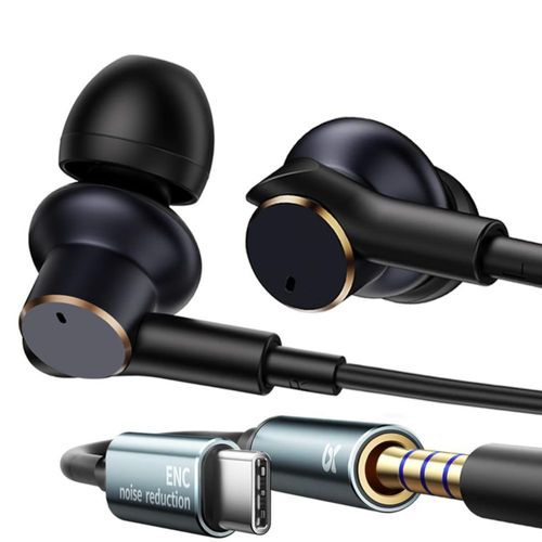 Auriculares Umiyoo con cable bajos potentes y cancelación de ruido