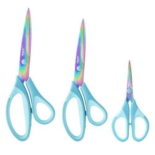 Tijeras Ailile 24 cm/22 cm/14 cm azul titanio - juego de 3