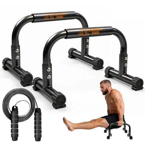 Barras paralelas Muscle Grip de 25 cm de acero para calistenia