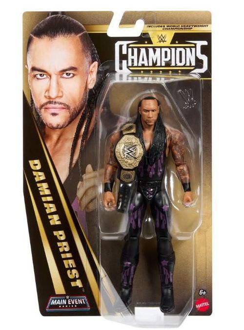Figura de acción WWE Damian Priest – Campeonato Mundial de Peso Pesado (WWE Champions 2026 Onda 2)