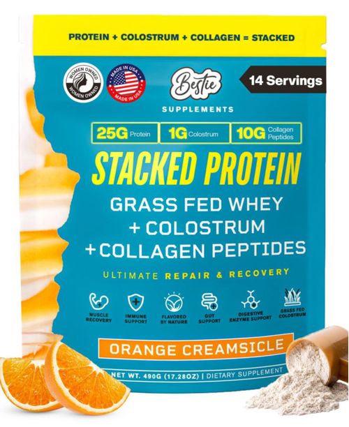 Bestie Supplements Proteína 490 g Sabor Naranja y Crema