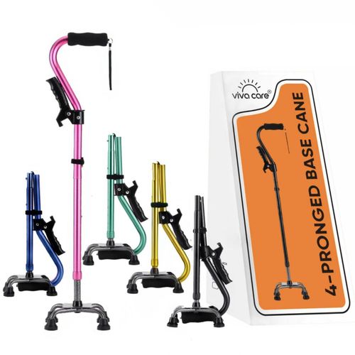 Bastón de caminar viva care plegable 155‑191 m rosa