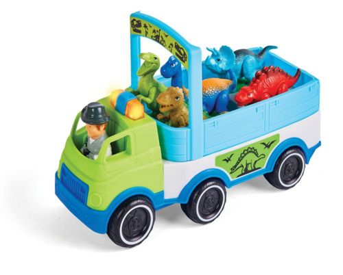 Vehículo de Juguete Kidoozie Dino Adventure Hauler con Luces y Sonido
