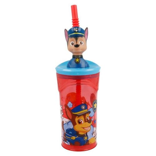 Vaso Figurita 3D de Paw Patrol Comic de 360 ML Rojo