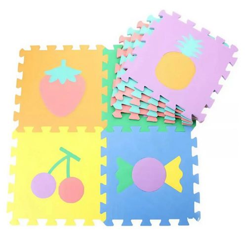 Tapete Didáctico Foamy Frutas10 Piezas Multicolor