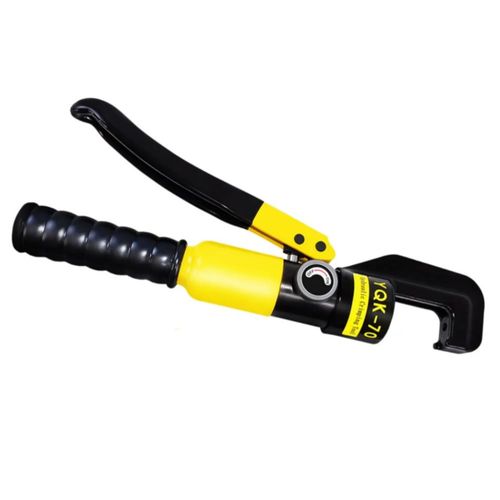 Pinza Ponchadora Hidráulica 6t Juego 20pzs Con 8 Pares Dados, Color Amarillo
