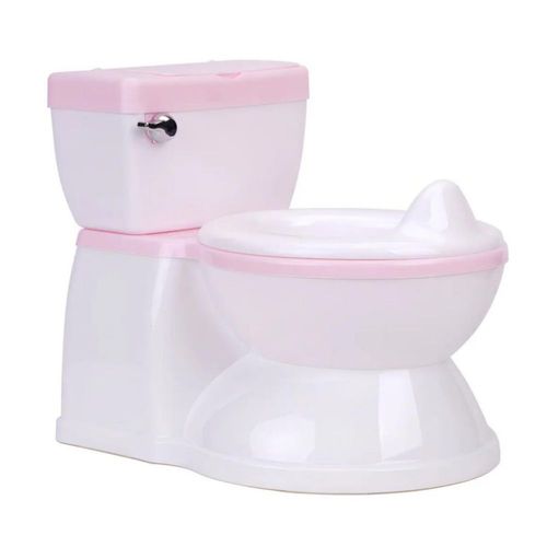 Entrenador De Baño Con Sonido De Descarga Rosa