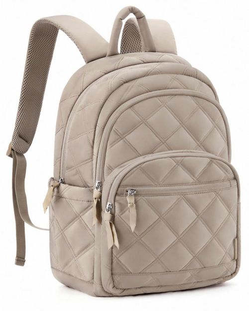 Mochila BAGSMART Beige de 15.6" para Viaje y Laptop