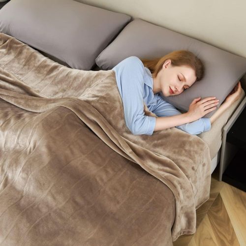 Manta eléctrica BESTCHIC King 254 cm color topo 4 niveles con apagado automático