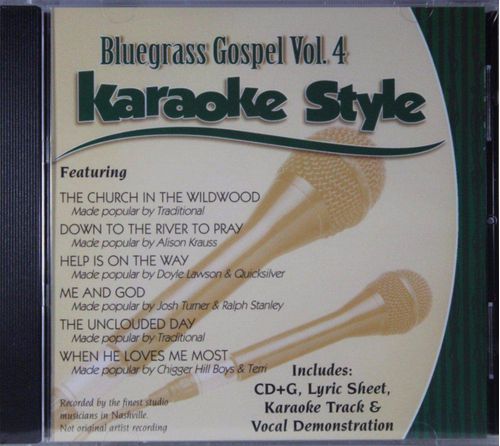 CD de karaoke Daywind Bluegrass Gospel Vol. 4