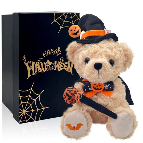 Oso de Peluche SHSEEN 20 cm – Caja de Regalo Mago de Halloween