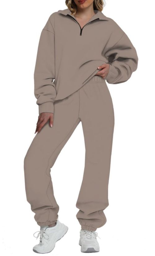 Conjunto de chándal Kottke de 2 piezas: suéter con media cremallera y pantalón de chándal