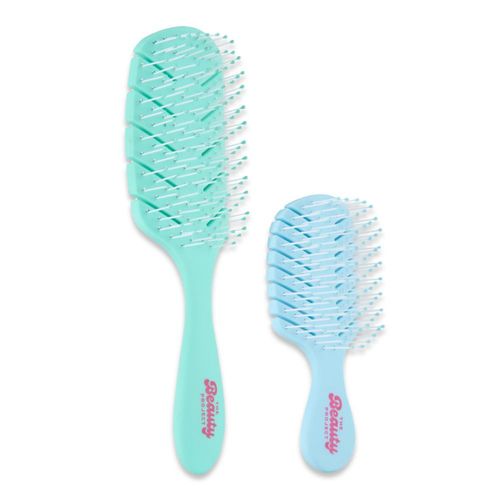 Cepillo de Pelo The Beauty Project Pack de 2 - Verde y Azul