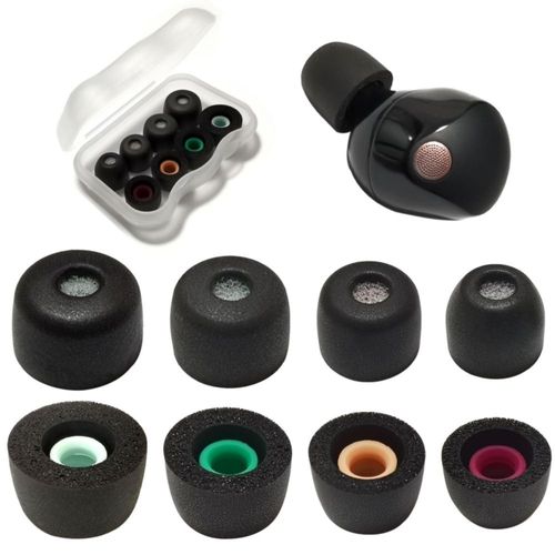 Almohadillas de espuma viscoelástica Asokeyer para Sony WF-1000XM5/XM4 XS Negro
