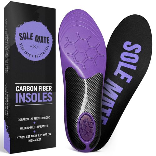 Plantilla Sole Mate 24‑27 cm Soporte de Arco de Fibra de Carbono