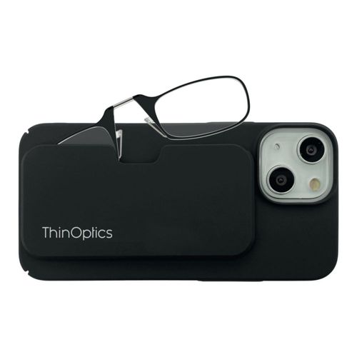 Gafas de lectura ThinOptics 44 mm +25 con funda para iPhone 15