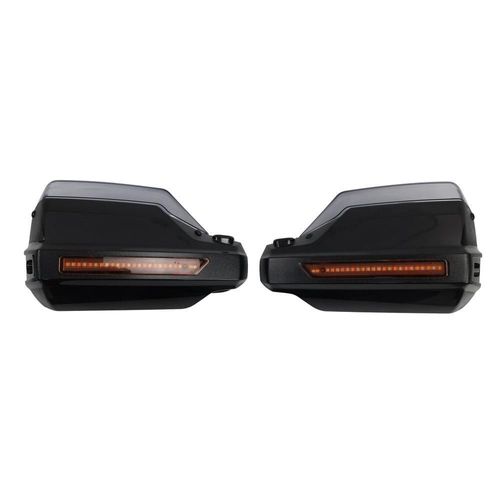 Protector manija derecho izquierdo negro luz led direccional set 12v