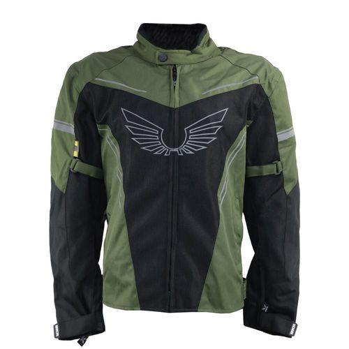 Chamarra shield negro verde bkr