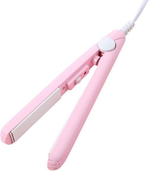 Pluzmecalm Plancha de Pelo 2 en 1 Rosa de Voltaje Dual para Viaje