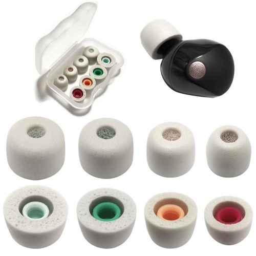 Almohadillas de espuma para auriculares Sony XM5/XM4 Asokeyer gris juego de 4 pares